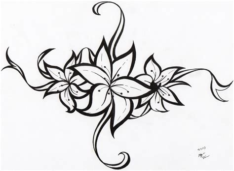 Tribal bunga mawar free download clip art webcomicms net. 32+ Gambar Tato Bunga