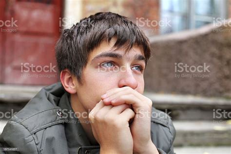 Sad Young Man Stock Photo Download Image Now Teenager Worried
