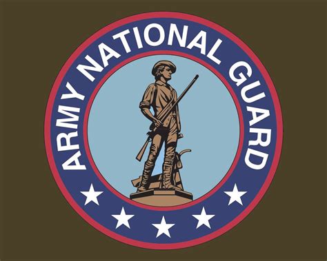 Army National Guard Emblem Arng Logo Vinyl Decal Sticker For Cars Trucks Laptops Etc Round