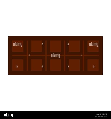 Isolated Chocolate Bar On A White Background Vector Stock Vector
