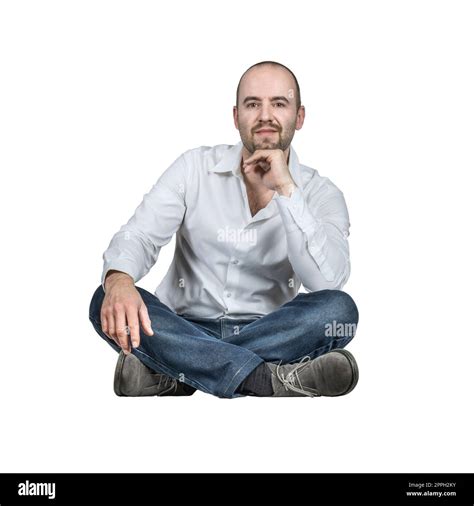 Man With Legs Crossed Hi Res Stock Photography And Images Alamy