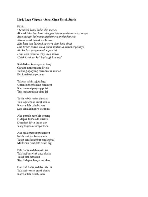 Gitar tutorial virgoun surat cinta untuk starla mudah cepat dimengerti untuk pemula. Surat Cinta Untuk Starla Not Balok | Love