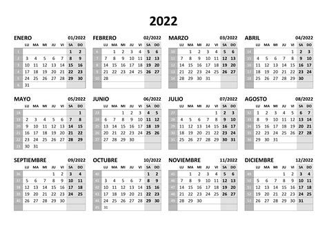 Calendario 2022 Da Stampare Con Numero Settimane Zona De Informaci N