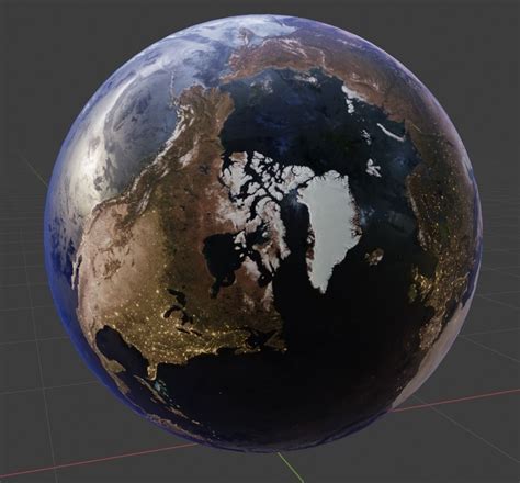 3d Model Earth With Nasa Textures Vr Ar Low Poly Cgtrader