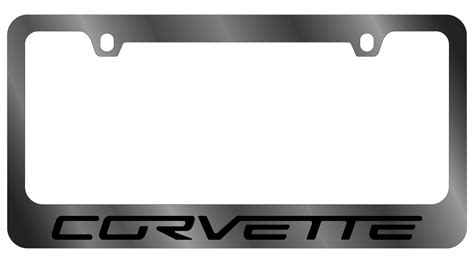 Gm License Plate Frame Chevrolet Corvette C6 Plates Frames And