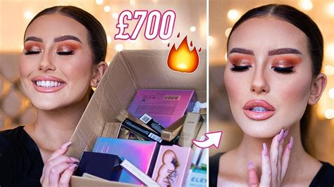 black friday makeup haul and try on 50 off abh jouer beauty bay dose of colours ad youtube