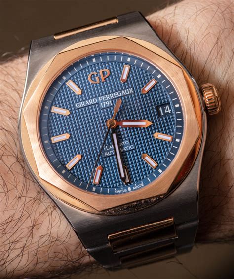Girard Perregaux Laureato 42 Mm Titanium And Pink Gold Watch Review