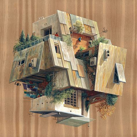 Surreal Architectural Illustrations By Cinta Vidal Agulló