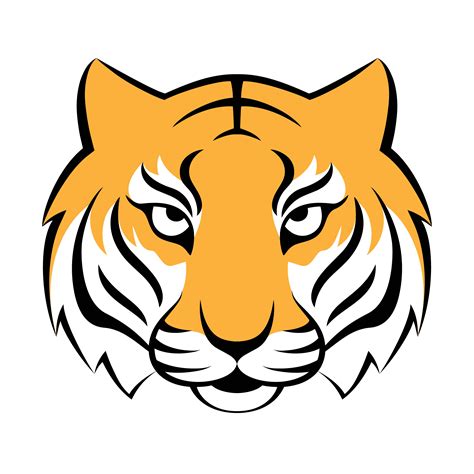 Tiger Icon Vector Illustration For Logo Design T Shirt Print Tiger