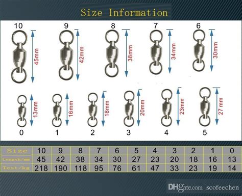 2020 F4002 Ball Bearing Swivels With Split Ring 10 Sizes For Choose