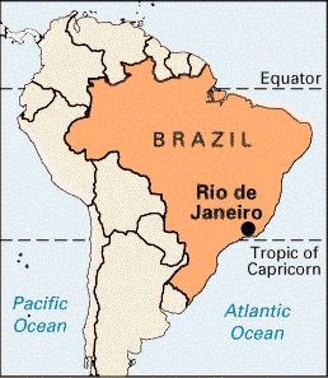 Brazil Map Rio De Janeiro Rio De Janeiro In Brazil Map Brazil