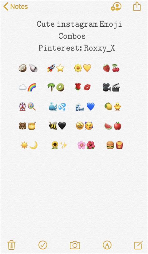 Cute Emoji Combinations For Instagram Captions