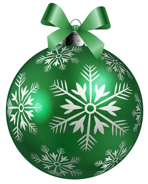 Large Green Christmas Ball Png Clipart Picture White Christmas