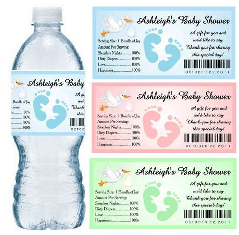 Make your own baby shower water bottle label is cheap and simple. 30 BABY SHOWER WATER BOTTLE LABELS ~ Glossy ~ Waterproof Ink ~ Personalized | eBay