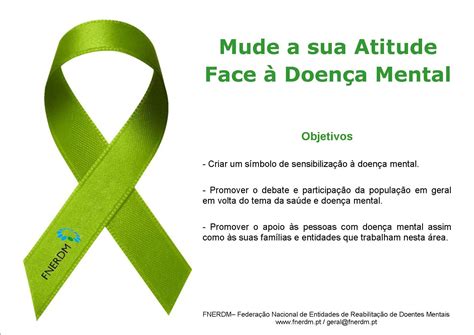 Entretanto, falar de saúde mental em tempos como o que vivemos atualmente soa de antemão, recebemos o interdito da castração com aquela conhecida frase: Campanha "Mude a sua atitude face à Doença Mental" - FNERDM