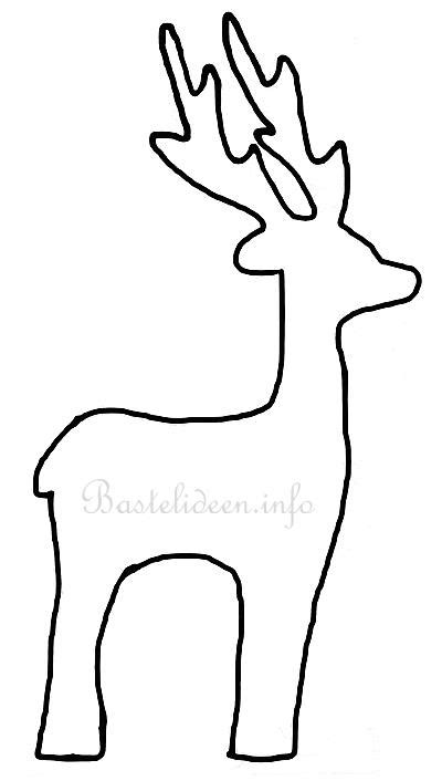 Diy reh kissen + freebie vorlage. Weihnachtsbasteln - Rentier Bastelvorlage für Weihnachten