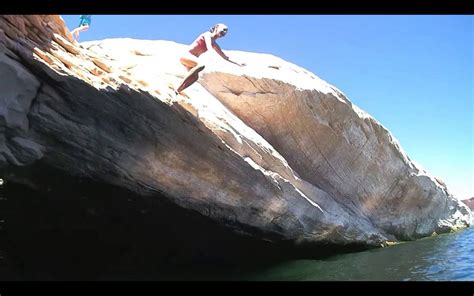 Cliff Jumping In Lake Powell Youtube