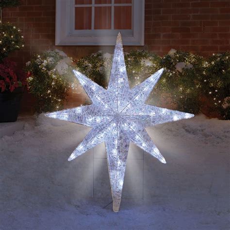 Outdoor Lighted Star Of Bethlehem Christmas Star Decorations Star