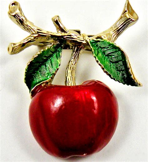 Vintage Apple Brooch Vintage Jewelry Available Or Will Be Flickr