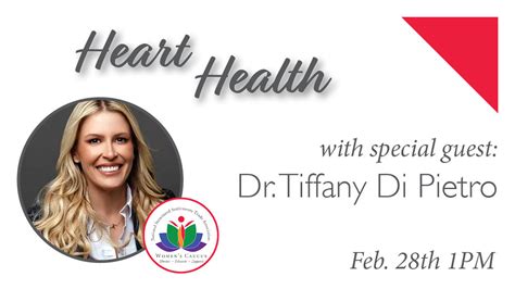 Heart Health Featuring Dr Tiffany Di Pietro Nssta Womens Caucus