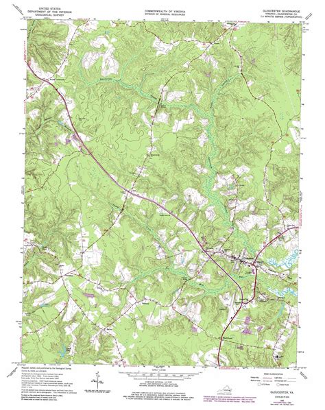 gloucester topographic map 1 24 000 scale virginia