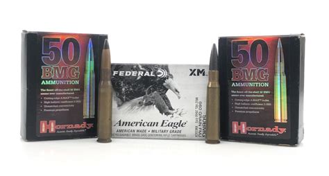 Lot 32 Rounds Assorted 50 Bmg Ammunition