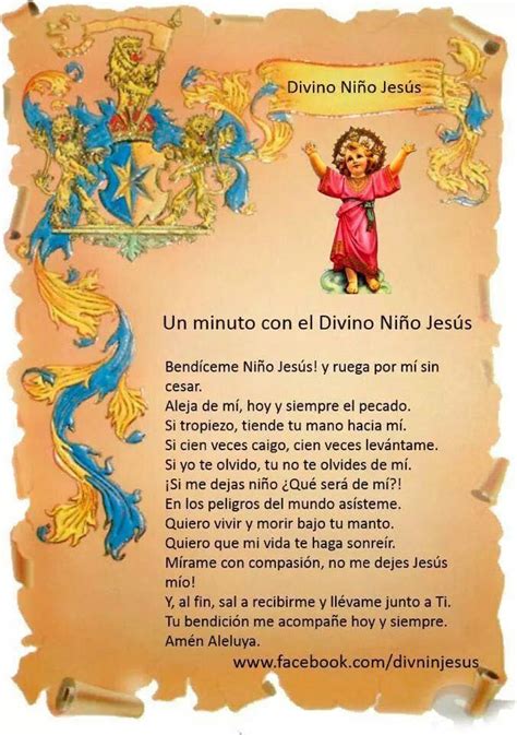 Oracion Al Divino Niño Jesus Para Niños Enfermos Actividad Del Niño