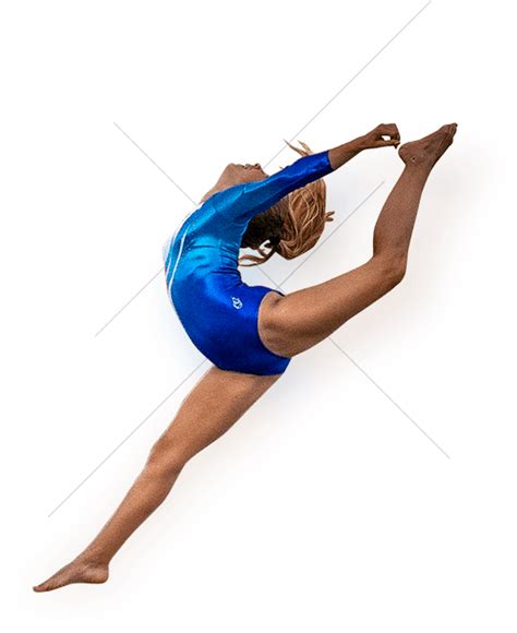 Download Gymnast Performing Split Leap