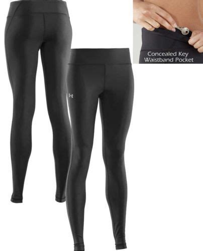under armour womens authentic heatgear tights 1238185 001 black multiple sizes women s