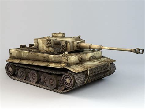 Tiger Tank Ww2 3d Model Autodesk Fbx Files Free Download Modeling