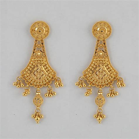 22 Carat Gold Filigree Earring Gold Earrings UK