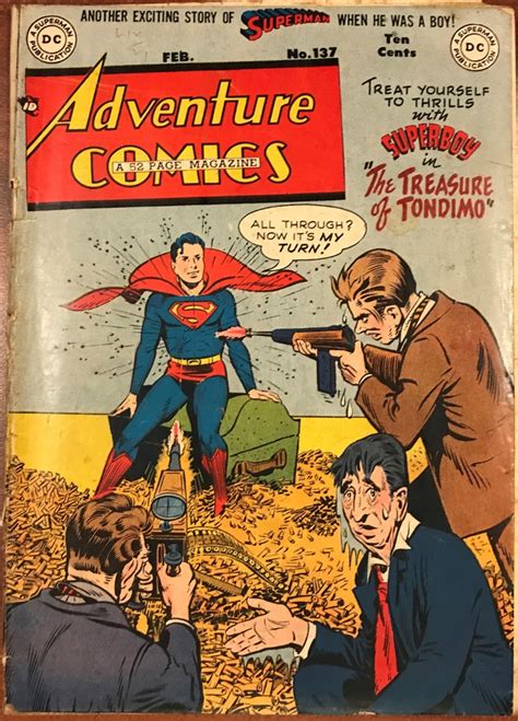 gac featured golden age cover adventure comics 137 february 1949 the golden age of comic