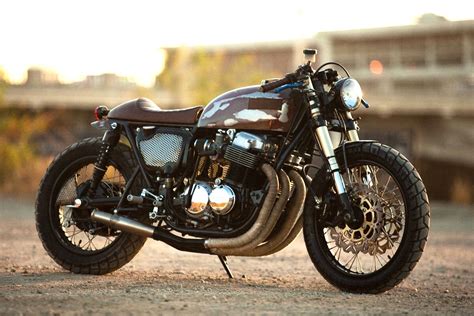 The 750 Cb750 Cafe Racer By Strapped Mfg Bikebound