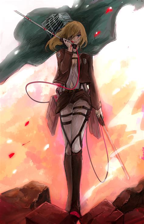 They saw it because there was a hole in the wall caused by pastor nick then tells them that someone important is within their group of the 104th called christa, later revealed to be historia. Christa Renz - Attack on Titan - Mobile Wallpaper #1600444 ...