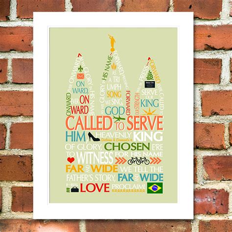 Printable Missionary Called To Serve Art Poster Sister Etsy