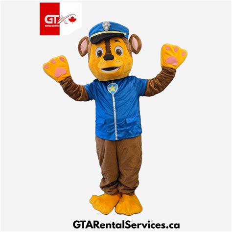Paw Patrol Chase Mascot Costume Gta Rental Services