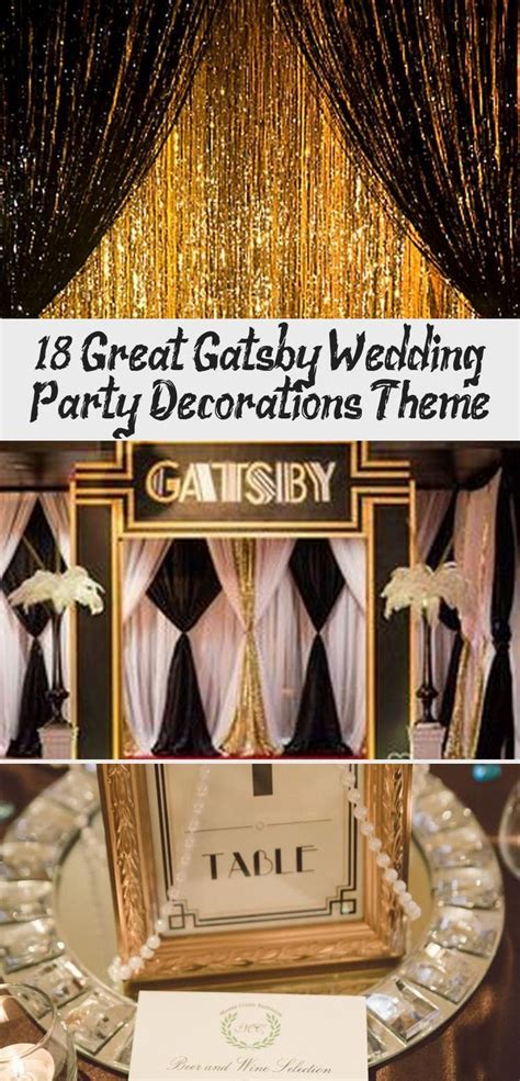 Great Gatsby Wedding Party Decorations Theme 17 Partydecorations2020