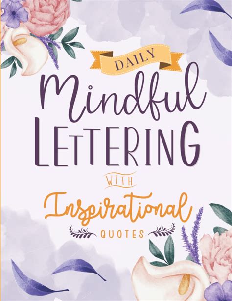 Buy Daily Mindful Lettering Book With Inspirational Quotes Hand