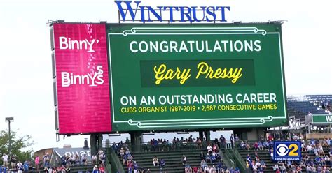 Cubs Organist Gary Pressy Plays His Last Game At Wrigley Field Cbs