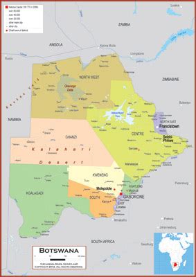 Botswana Maps Academia Maps