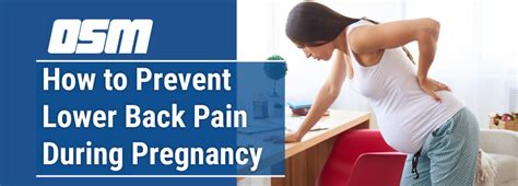 How To Prevent Lower Back Pain During Pregnancy Orthopedic And Sports Medicine