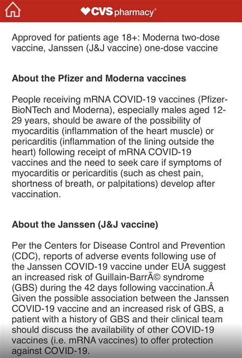 DIRECTLY FROM THE CVS WEBSITE WHEN YOU GO TO SCHEDULE AN APPOINTMENT