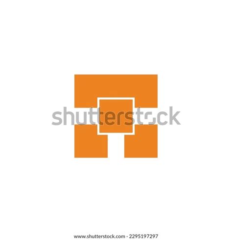 Letter T Boxes Squares Simple Geoemetric Stock Vector Royalty Free