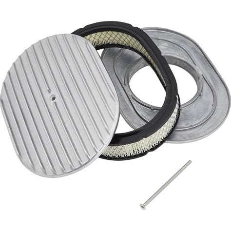 Speedway Finned Aluminum Oval Air Cleaner 12 Inch