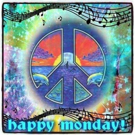 Monday Peace Man ☮ Monday Greetings Happy Monday Peace Sign Art