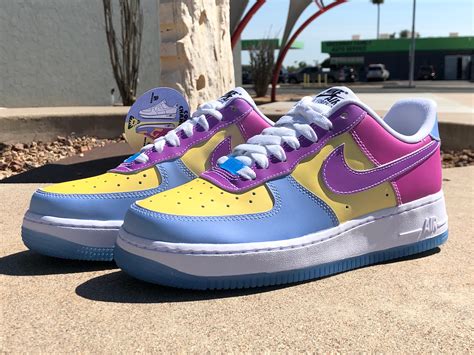 Lot Nike Air Force 1 Low 07 Lx Uv Reactive Color Changing Sneakers