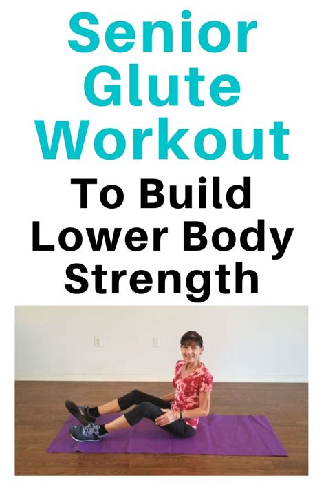 Senior Glute Exercises On The Mat Fitness With Cindy In 2020 Glutes