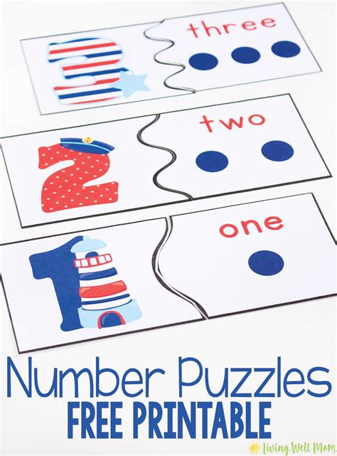 Number Recognition Puzzles Free Printables Printable Puzzles For