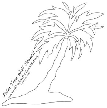 This is for trace and cut file. Palm Tree Wall Stencils for You to Create a Tropical Paradise