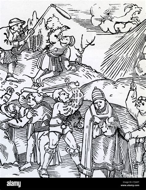 German Peasants War Or Revolt 1524 1526 Contemporary Woodcut Showing